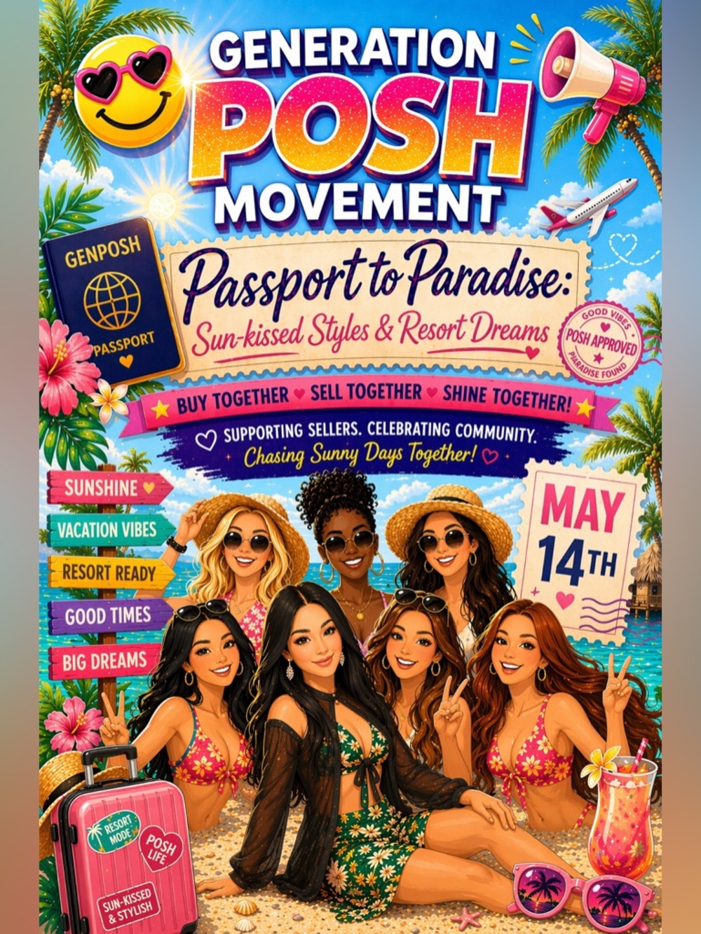 GenPosh Movement 5/14/26 ✈️ Passport To Paradise🏖️🌊